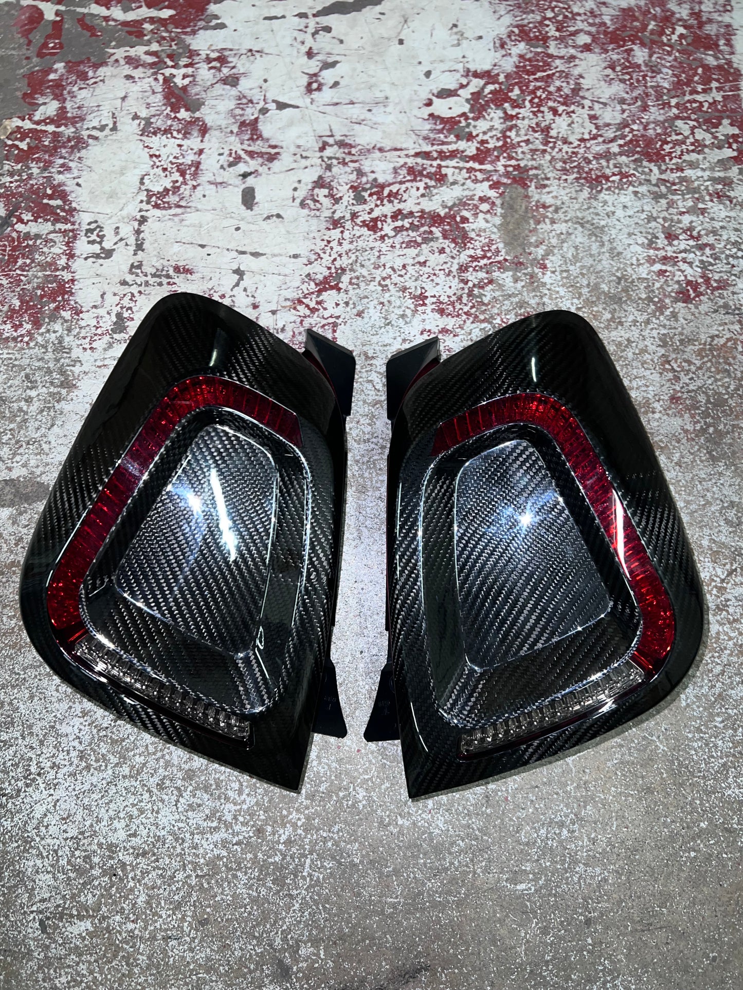 Cover Fanali Posteriori VERO CARBONIO Abarth 595/695 Restyling - Fiat 500