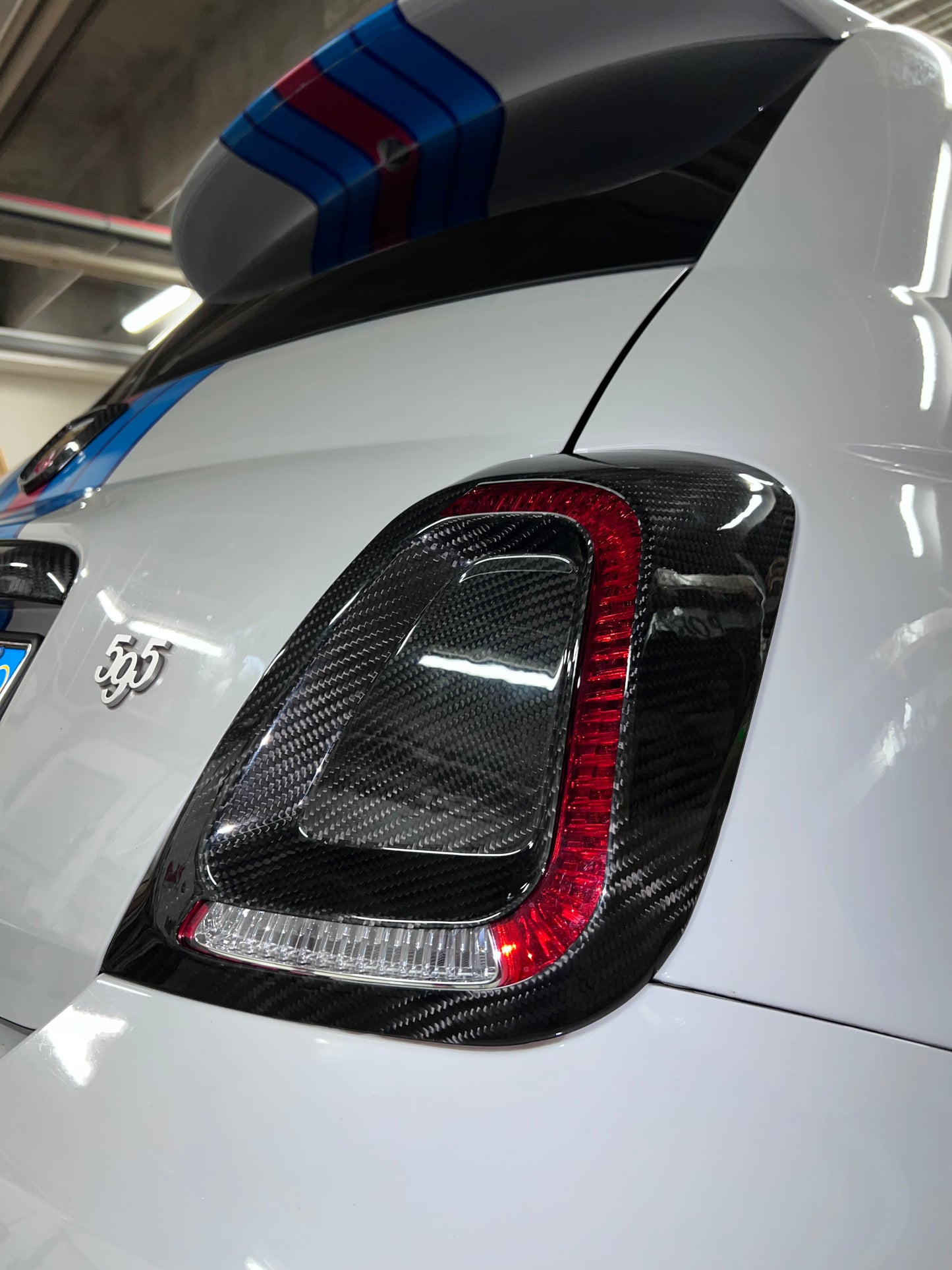 Cover Fanali Posteriori VERO CARBONIO Abarth 595/695 Restyling - Fiat 500