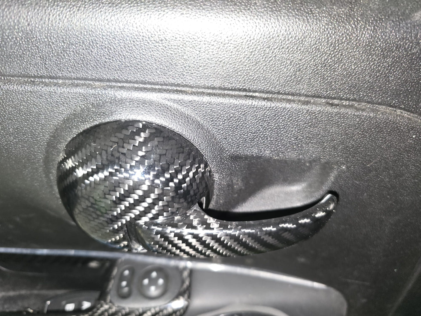 Cover maniglie interne in vera fibra di carbonio Abarth 500/595
