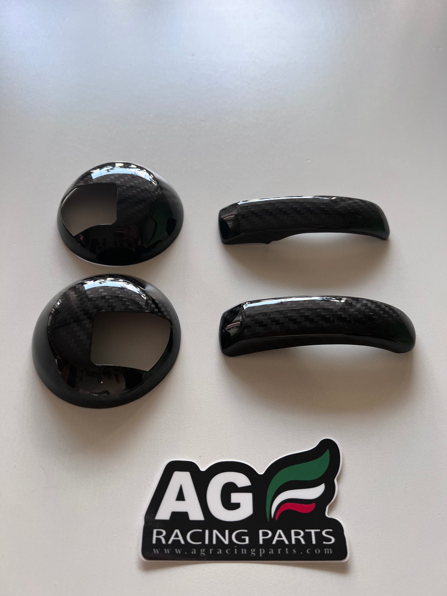 Cover maniglie interne in vera fibra di carbonio Abarth 500/595