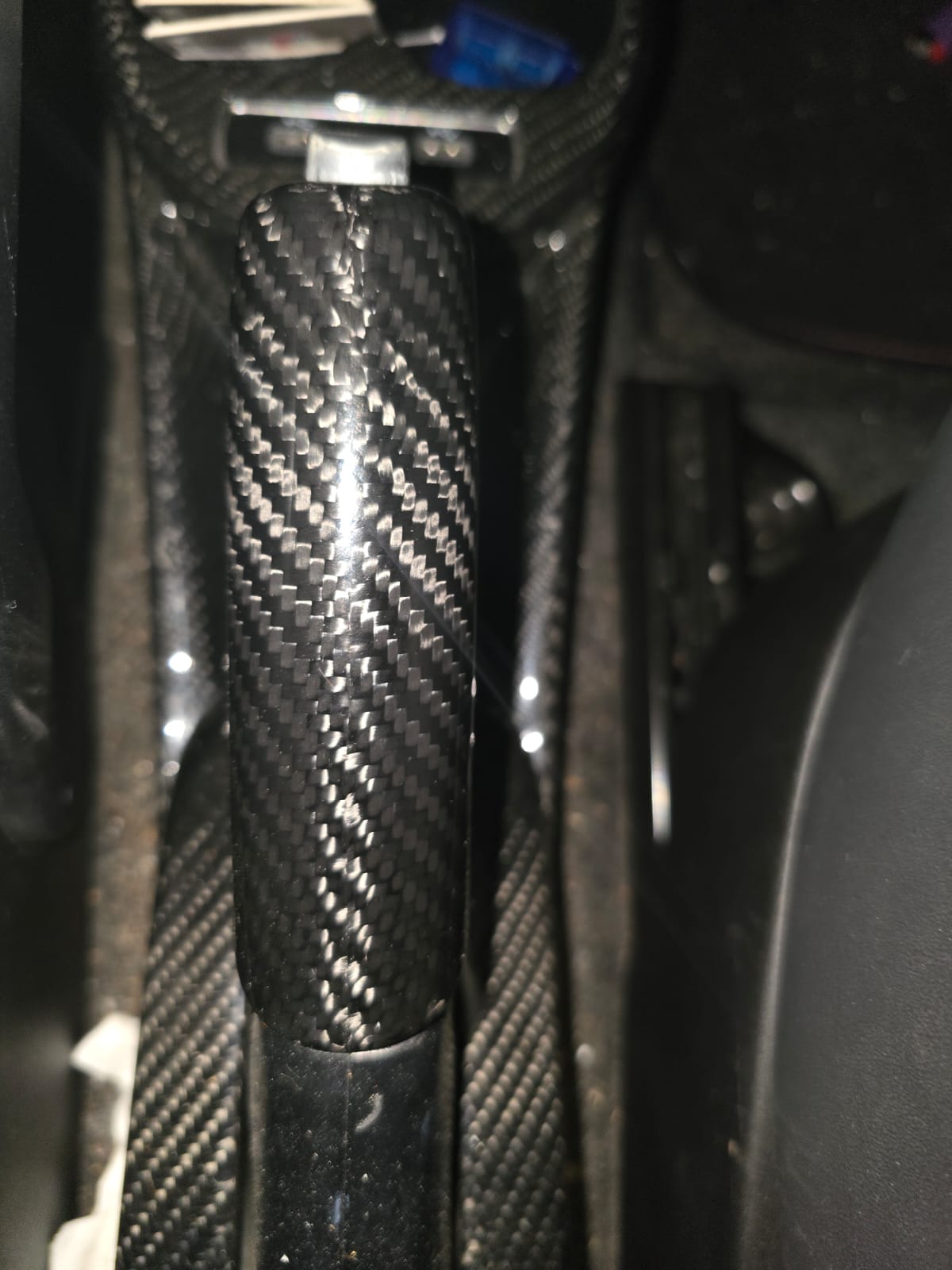 Cover freno a mano In Vera Fibra Di Carbonio Abarth 500/595