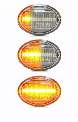 Frecce laterali dinamiche a led fumè per Fiat/Abarth 500