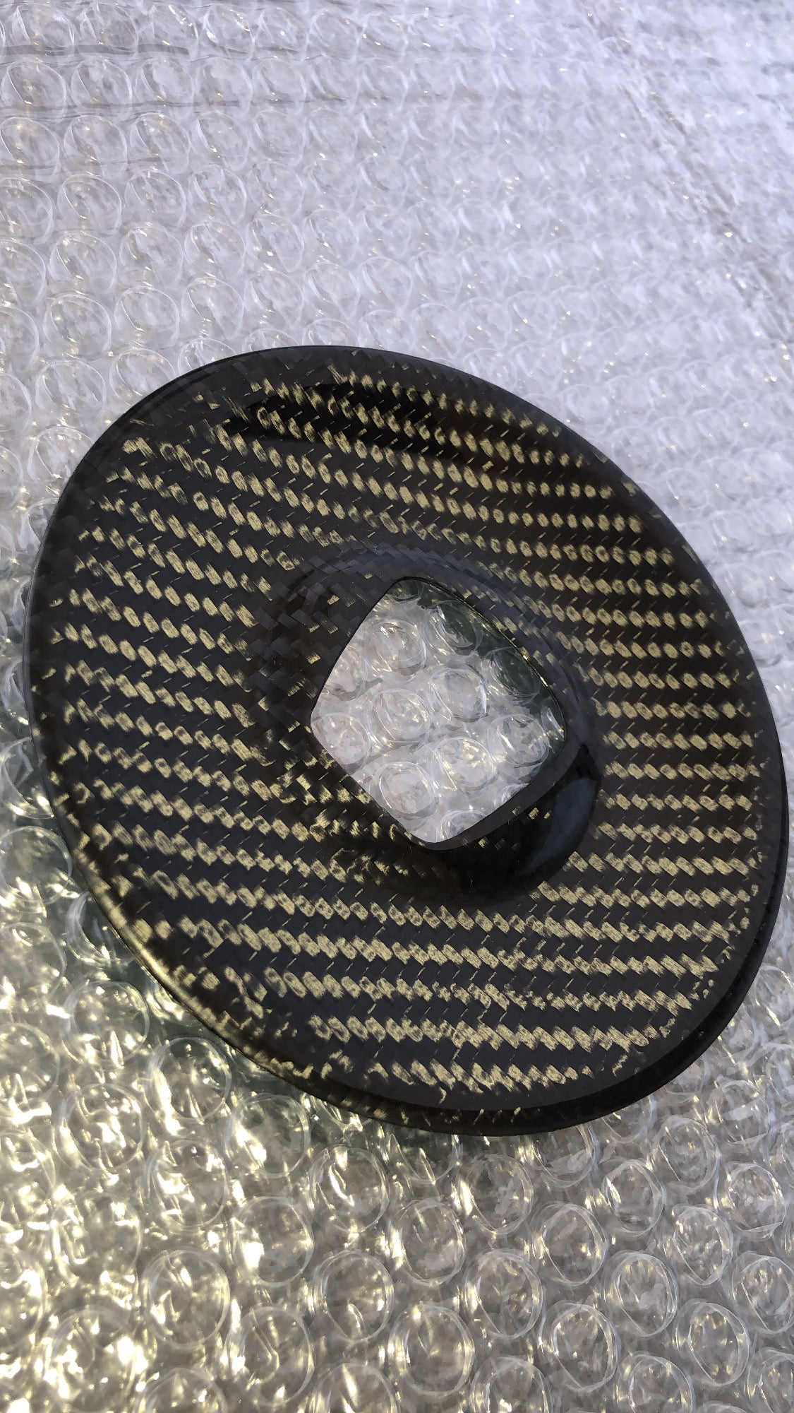 Cover centrale volante Abarth/Fiat 500 in vera fibra di carbonio (modello1)