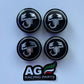 Set 4 Coprimozzi Abarth 60mm