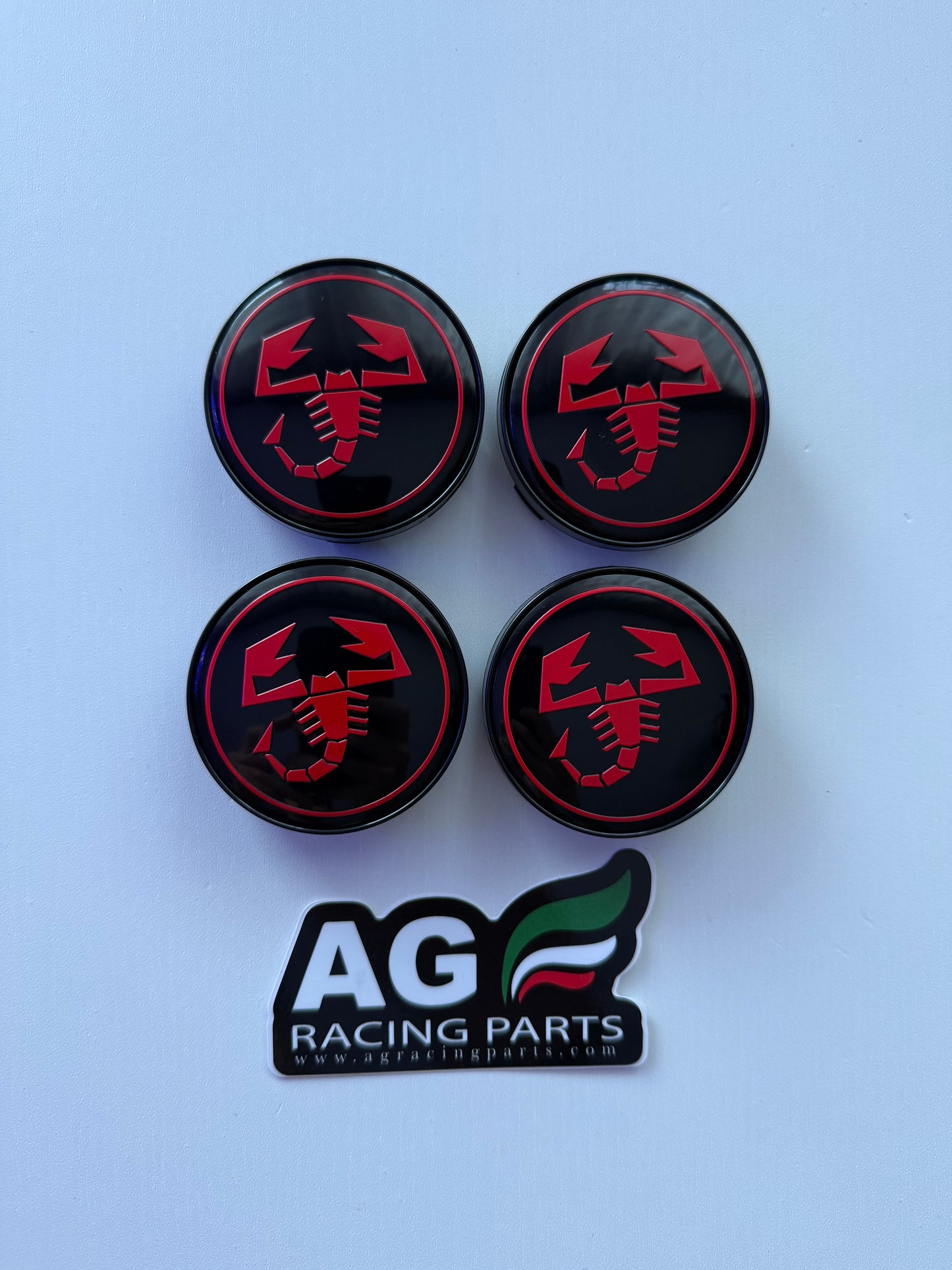 Set 4 Coprimozzi Abarth 60mm