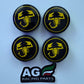 Set 4 Coprimozzi Abarth 60mm