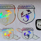 Kit copriloghi Olografici 500/595 Abarth