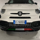 Splitter lama anteriore tricolore Abarth 595 in vera fibra di carbonio