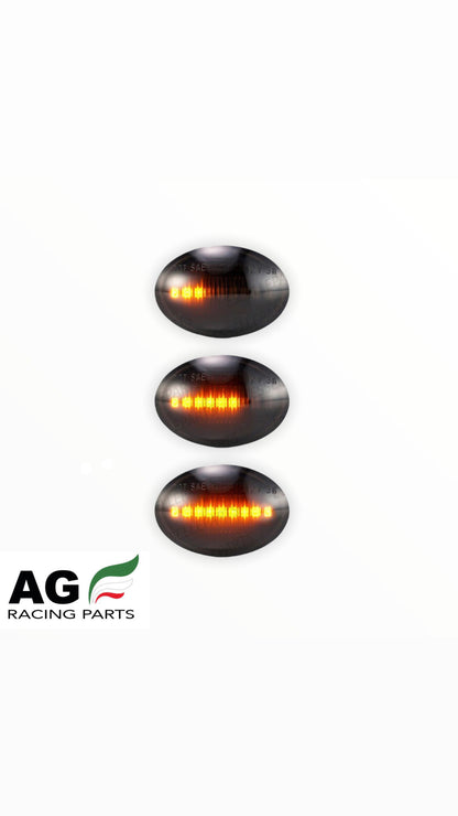 Frecce laterali dinamiche a led fumè per Fiat/Abarth 500