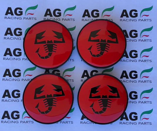 Set 4 Coprimozzi Abarth 60mm