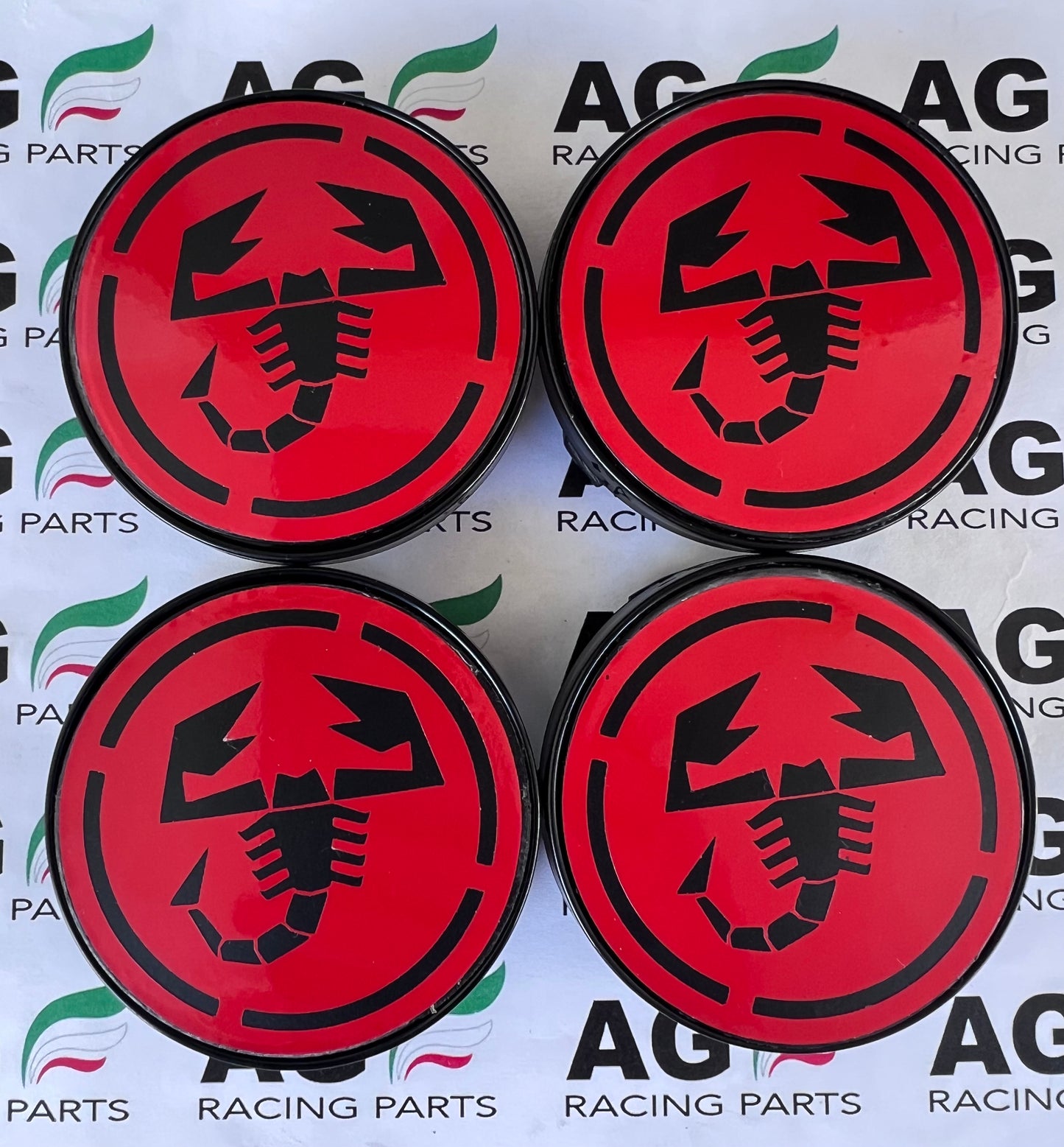 Set 4 Coprimozzi Abarth 60mm