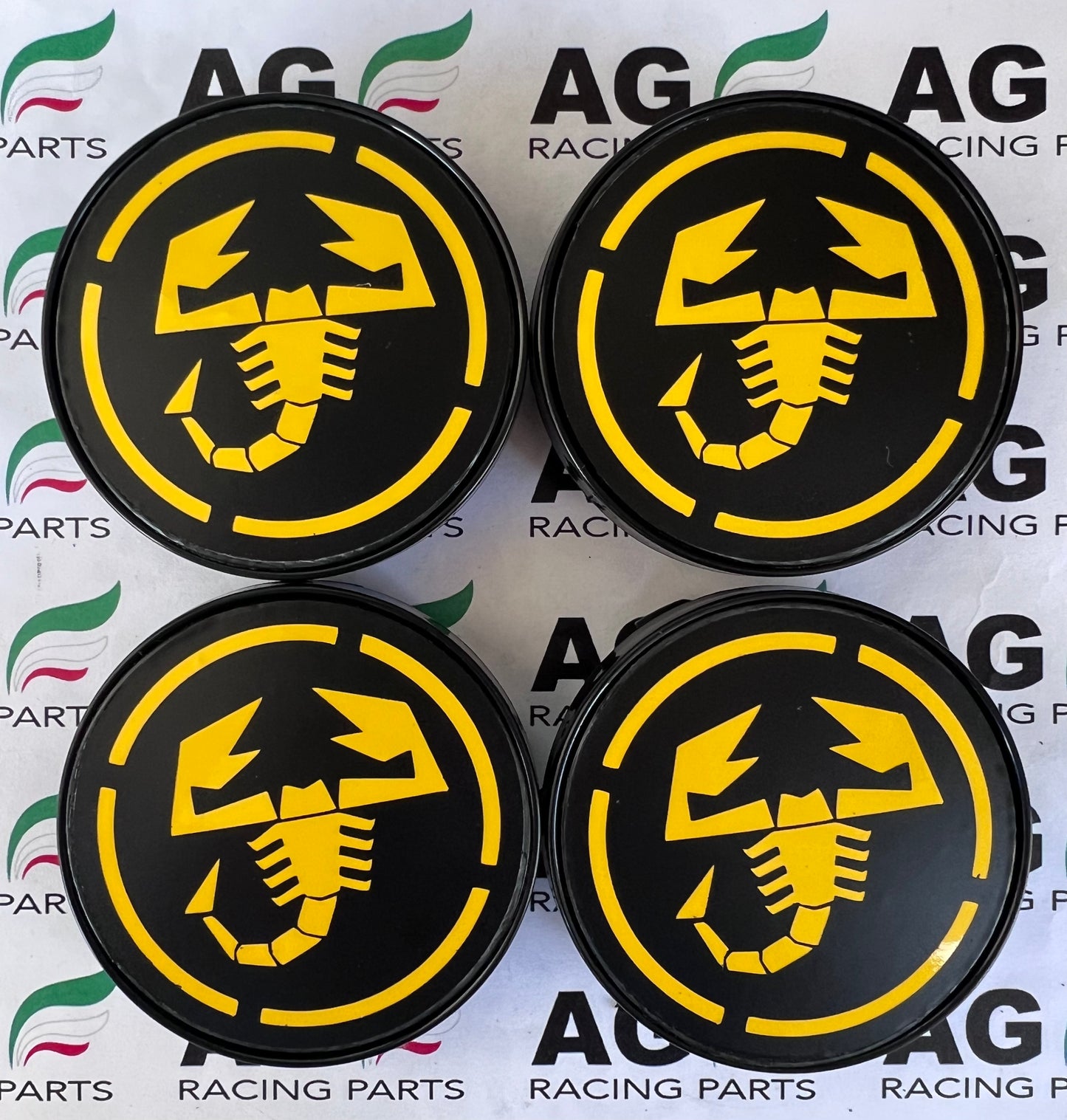 Set 4 Coprimozzi Abarth 60mm