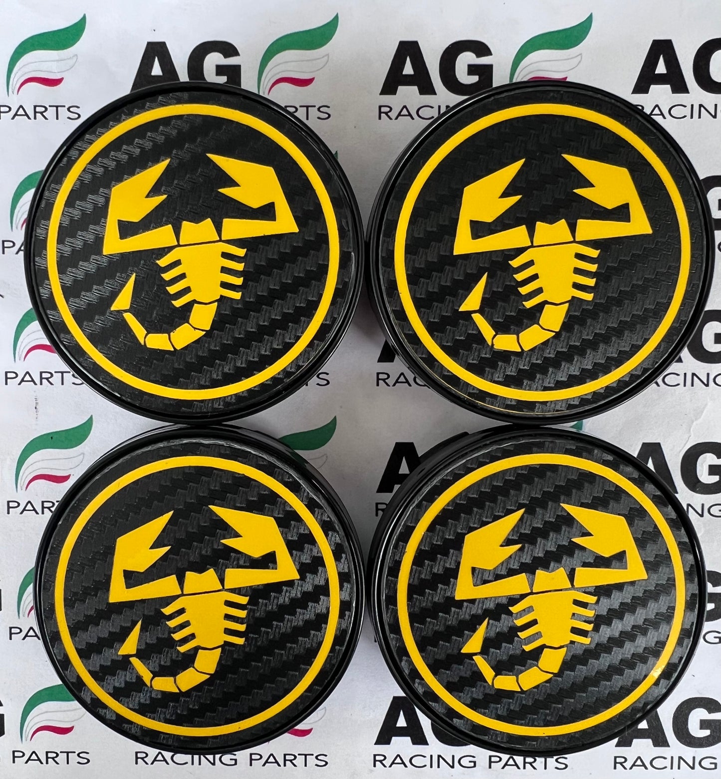 Set 4 Coprimozzi Abarth 60mm