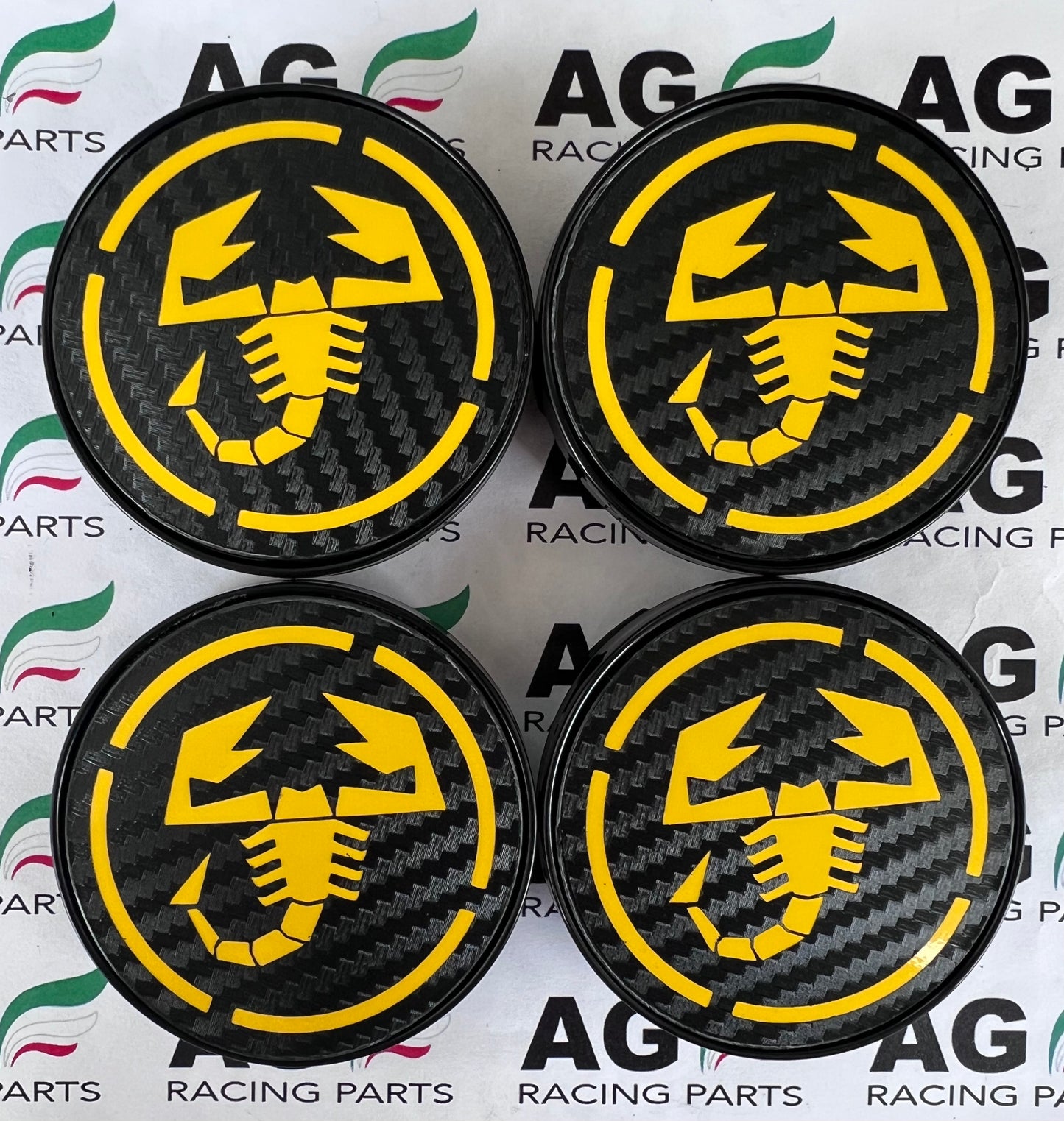 Set 4 Coprimozzi Abarth 60mm